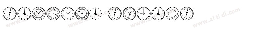 MiClock Medium字体转换